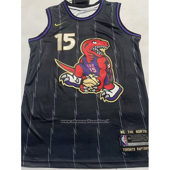 Maglia Toronto Raptors Vince Carter #15 Citta 2024-25 Nero